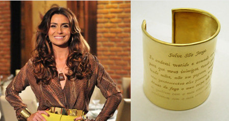 Bracelete Salve Jorge - Banhado á Ouro