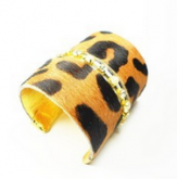Bracelete de Couro estampado